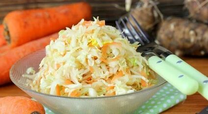 Σαλάτα Sauerkraut και Αγκρότη Ιερουσαλήμ